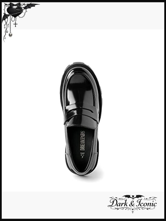 Amazon.com | Men Lug Sole Platform Chunky Penny Loafers Slip On Dressy Work Shoes